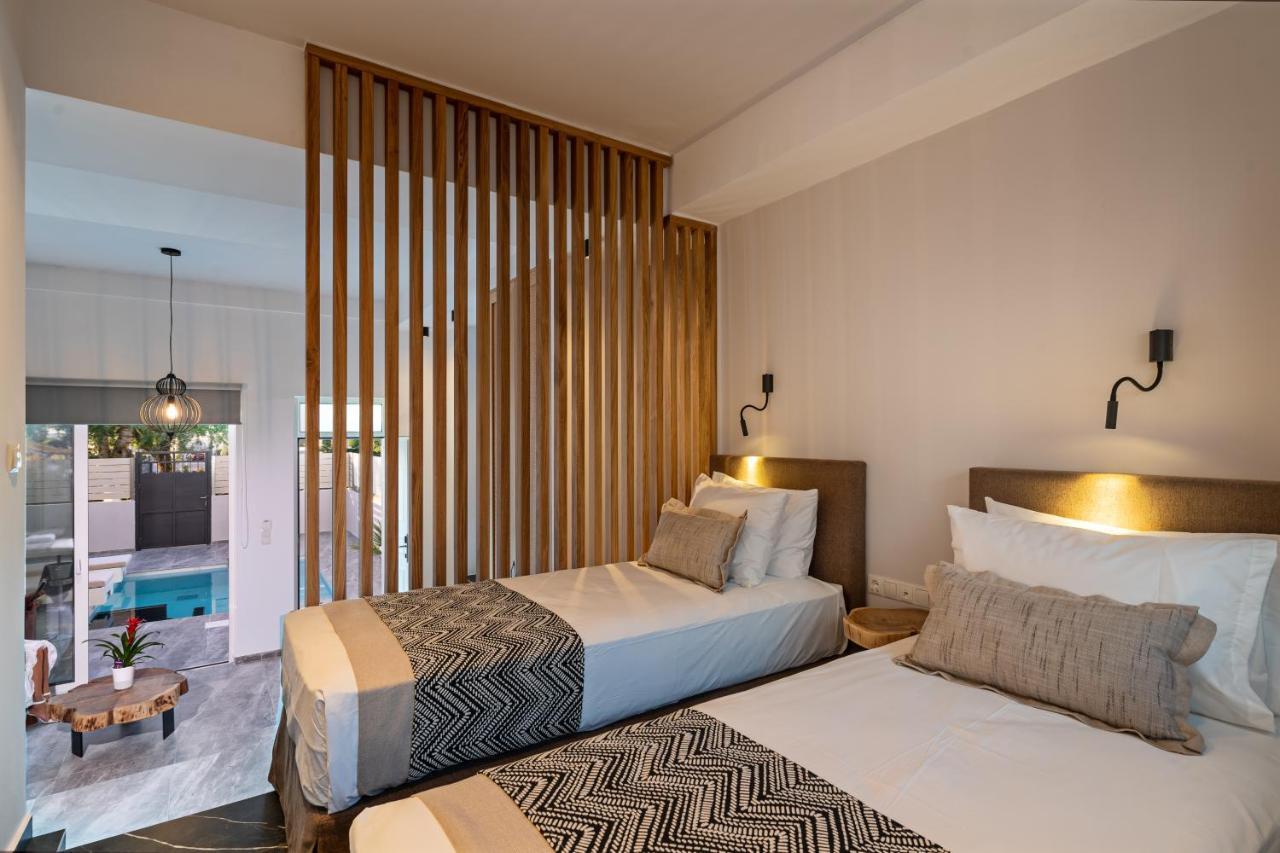Delfina Boutique Hotel Paralia Kourna Bagian luar foto