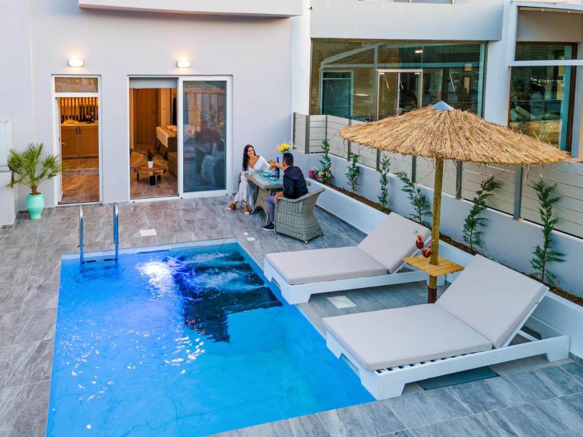 Delfina Boutique Hotel Paralia Kourna Bagian luar foto