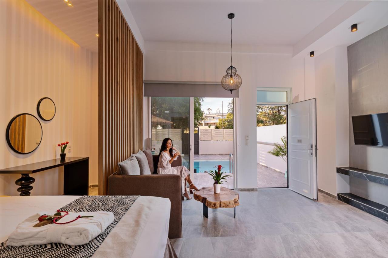 Delfina Boutique Hotel Paralia Kourna Bagian luar foto